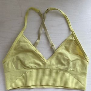 Lululemon Yellow Sports Bra